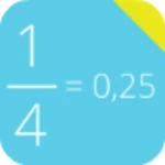 decimal to fraction android application logo